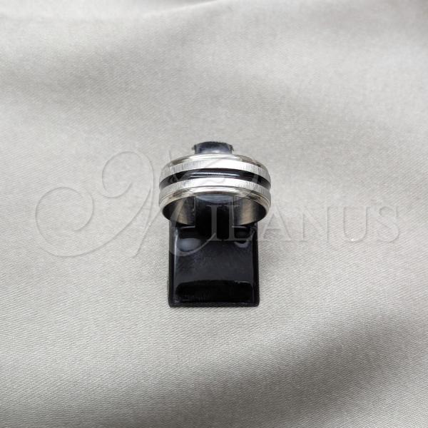 Stainless Steel Mens Ring, Polished, Steel Finish, 01.63.0605.08