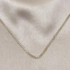 Oro Laminado Basic Necklace, Gold Filled Style Curb Design, Polished, Golden Finish, 5.222.009.24