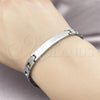 Stainless Steel Solid Bracelet, Polished, Steel Finish, 03.114.0413.08