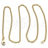 Oro Laminado Basic Necklace, Gold Filled Style Polished, Golden Finish, 04.213.0066.20