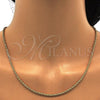 Oro Laminado Basic Necklace, Gold Filled Style Rope Design, Polished, Golden Finish, 04.64.0001.16