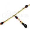 Oro Laminado Fancy Necklace, Gold Filled Style Hand Design, Polished, Golden Finish, 5.039.008.18