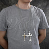 Stainless Steel Pendant Necklace, Crucifix Design, Polished, Two Tone, 04.116.0043.30