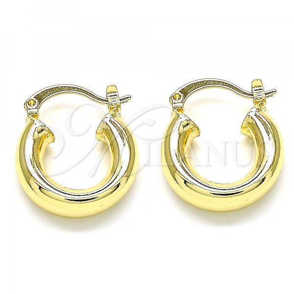 Oro Laminado Small Hoop, Gold Filled Style Polished, Golden Finish, 02.170.0314.20