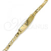 Oro Laminado ID Bracelet, Gold Filled Style Polished, Golden Finish, 03.63.2150.06