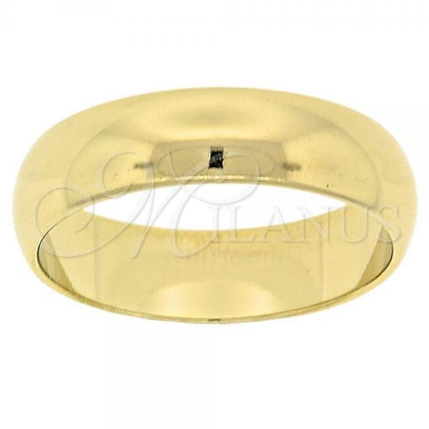Oro Laminado Wedding Ring, Gold Filled Style Polished, Golden Finish, 5.164.031.06 (Size 6)