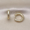 Oro Laminado Huggie Hoop, Gold Filled Style Polished, Golden Finish, 02.213.0742.20