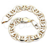 Oro Laminado Basic Bracelet, Gold Filled Style Mariner Design, Polished, Golden Finish, 5.222.021.08