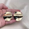 Oro Laminado Stud Earring, Gold Filled Style Polished, Golden Finish, 02.385.0033