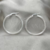 Sterling Silver Medium Hoop, Polished, Silver Finish, 02.389.0177.30