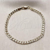 Oro Laminado Basic Bracelet, Gold Filled Style Curb Design, Polished, Golden Finish, 04.213.0237.08
