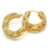 Oro Laminado Medium Hoop, Gold Filled Style Polished, Golden Finish, 02.170.0195.30