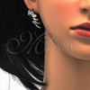Rhodium Plated Earring and Pendant Adult Set, Lion Design, Polished, Rhodium Finish, 10.185.0003.1