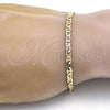 Gold Tone Basic Bracelet, Mariner Design, Polished, Golden Finish, 04.242.0030.08GT