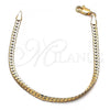 Oro Laminado Basic Bracelet, Gold Filled Style Polished, Golden Finish, 04.319.0012.08