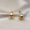 Oro Laminado Stud Earring, Gold Filled Style Polished, Golden Finish, 02.195.0205