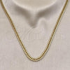 Oro Laminado Basic Necklace, Gold Filled Style Polished, Golden Finish, 04.213.0329.24
