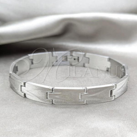 Stainless Steel Solid Bracelet, Polished, Steel Finish, 03.63.22926.09