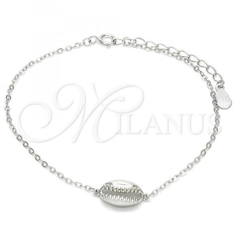 Sterling Silver Fancy Bracelet, Polished, Rhodium Finish, 03.370.0001.06