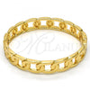 Gold Tone Individual Bangle, Polished, Golden Finish, 07.252.0025.05.GT (12 MM Thickness, Size 5 - 2.50 Diameter)