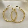 Oro Laminado Medium Hoop, Gold Filled Style Hollow Design, Polished, Golden Finish, 5.134.022.40