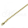 Oro Laminado Basic Necklace, Gold Filled Style Diamond Cutting Finish, Golden Finish, 04.213.0137.20