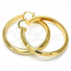 Oro Laminado Large Hoop, Gold Filled Style Polished, Golden Finish, 02.261.0050.50