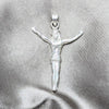 Sterling Silver Religious Pendant, Cross Design, Polished, Silver Finish, 05.392.0086