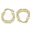 Oro Laminado Small Hoop, Gold Filled Style Polished, Golden Finish, 02.233.0027.20