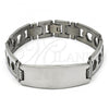 Stainless Steel Solid Bracelet, Polished, Steel Finish, 03.114.0236.08