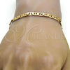 Gold Tone Basic Bracelet, Mariner Design, Polished, Golden Finish, 04.242.0032.09GT