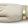Stainless Steel Solid Bracelet, Polished, Golden Finish, 03.114.0388.1.09