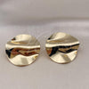 Oro Laminado Stud Earring, Gold Filled Style Polished, Golden Finish, 02.385.0033