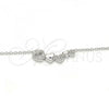 Sterling Silver Pendant Necklace, Heart Design, with White Cubic Zirconia, Polished, Rhodium Finish, 04.336.0053.16
