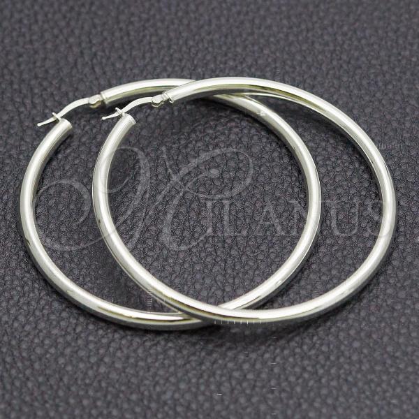 Sterling Silver Large Hoop, Polished, Silver Finish, 02.389.0107.60