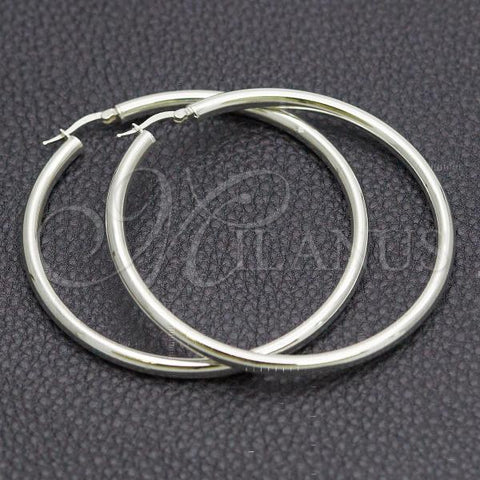 Sterling Silver Large Hoop, Polished, Silver Finish, 02.389.0107.60