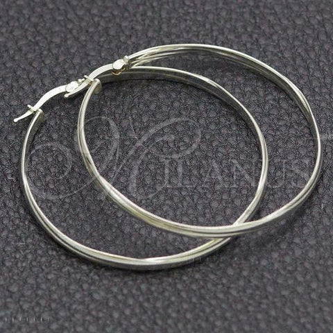 Sterling Silver Large Hoop, Polished, Silver Finish, 02.389.0101.50