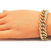 Oro Laminado Basic Bracelet, Gold Filled Style Polished, Golden Finish, 03.331.0186.09