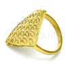 Oro Laminado Elegant Ring, Gold Filled Style Polished, Golden Finish, 01.118.0034.09 (Size 9)