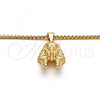 Oro Laminado Pendant Necklace, Gold Filled Style Polished, Golden Finish, 04.242.0082.30