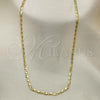 Oro Laminado Basic Necklace, Gold Filled Style Polished, Golden Finish, 04.213.0083.24