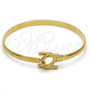 Oro Laminado Individual Bangle, Gold Filled Style Polished, Golden Finish, 07.192.0010.06 (14 MM Thickness, Size 6 - 2.75 Diameter)