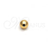 Oro Laminado Bead, Gold Filled Style Ball Design, Polished, Golden Finish, 5.234.028.07.100