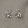 Sterling Silver Stud Earring, with White Cubic Zirconia, Polished, Silver Finish, 02.397.0041.07