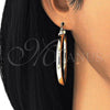 Oro Laminado Large Hoop, Gold Filled Style Hollow Design, Polished, Golden Finish, 5.136.003.50