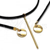 Oro Laminado Fancy Necklace, Gold Filled Style Choker Design, Polished, Golden Finish, 04.215.0013.72