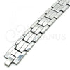 Stainless Steel Solid Bracelet, Polished, Steel Finish, 03.114.0256.3.09