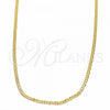 Oro Laminado Basic Necklace, Gold Filled Style Mariner Design, Polished, Golden Finish, 04.32.0006.18