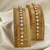 Oro Laminado Tennis Bracelet, Gold Filled Style with White Cubic Zirconia, Polished, Golden Finish, 03.283.0001.07