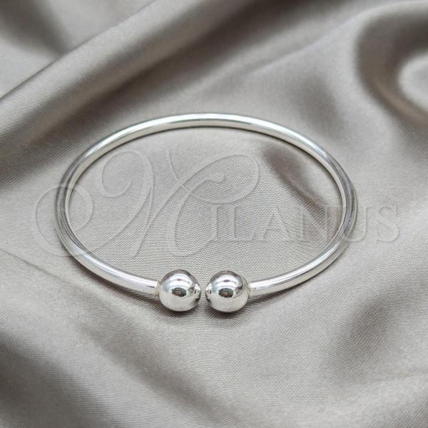 Sterling Silver Individual Bangle, Polished, Silver Finish, 07.409.0027